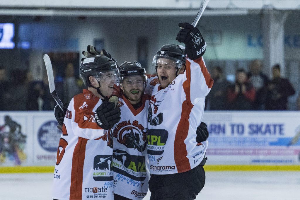 Whitehouse, Rogers and Crowe celebrate (Steve Crampton)