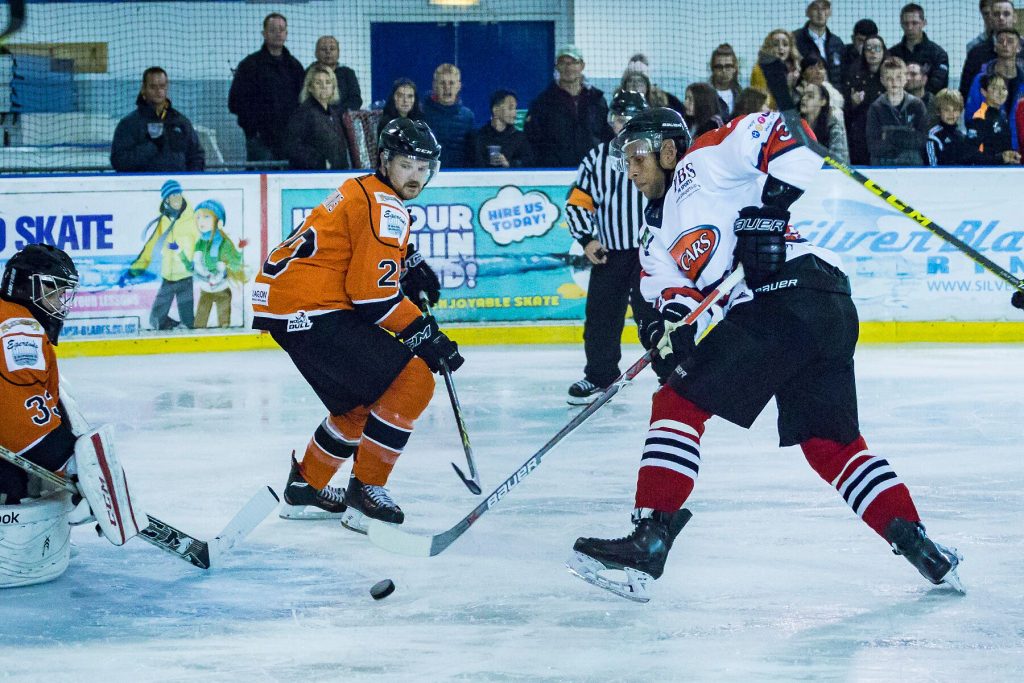 Marcus Maynard fires the puck netward (Steve Crampton)