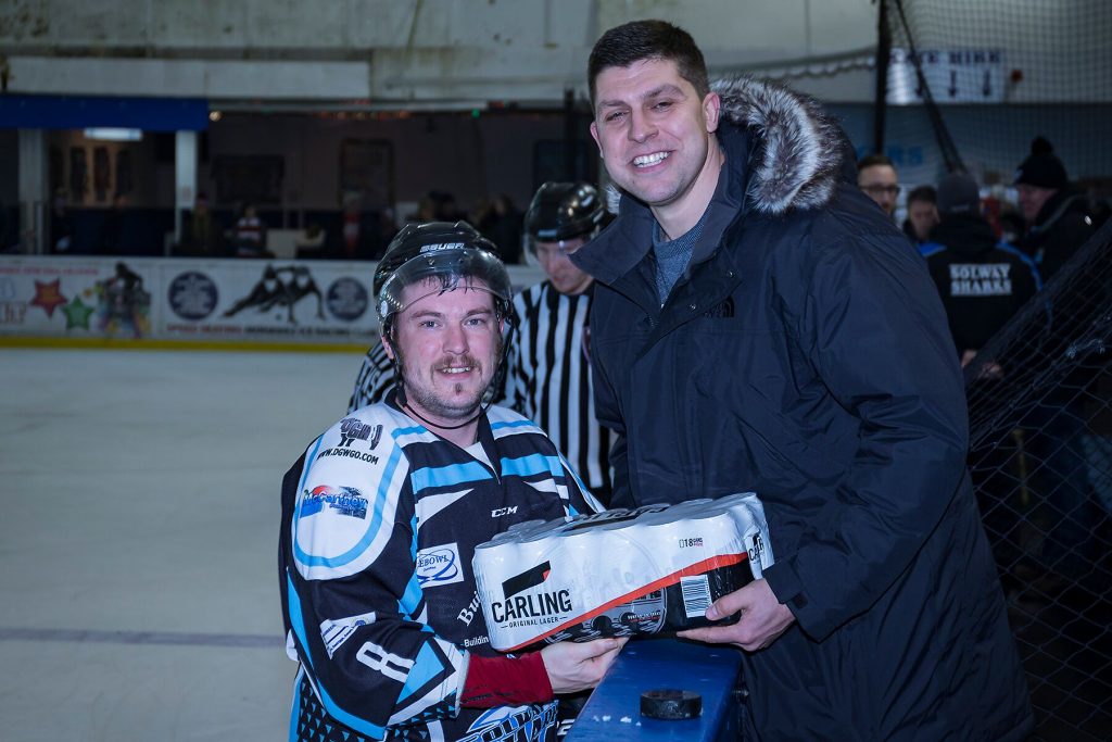 Sharks Man of the Match, Iain Bowie (Steve Crampton)