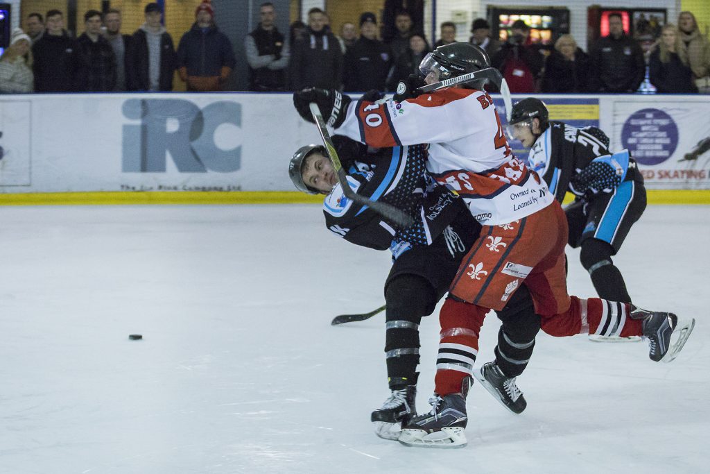 Josh Bruce gets physical (Steve Crampton)