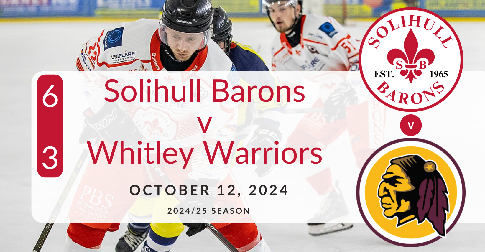 Solihull Barons – Whitley Warriors