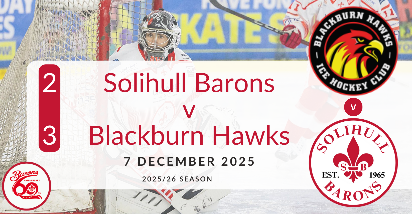 Solihull Barons – Blackburn Hawks