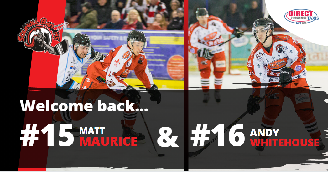 Maurice and Whitehouse add depth to Barons lines