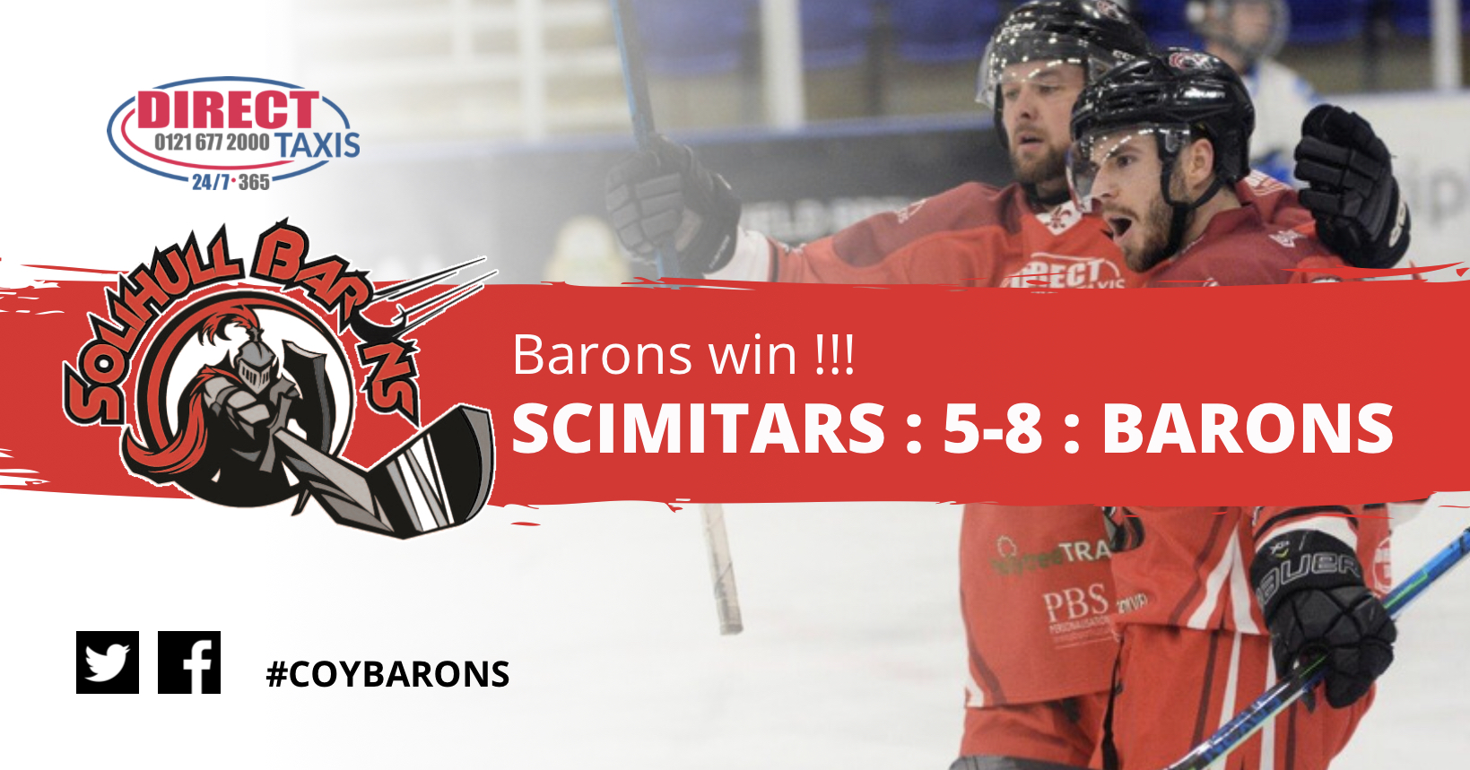 Barons in big road win at Sheffield