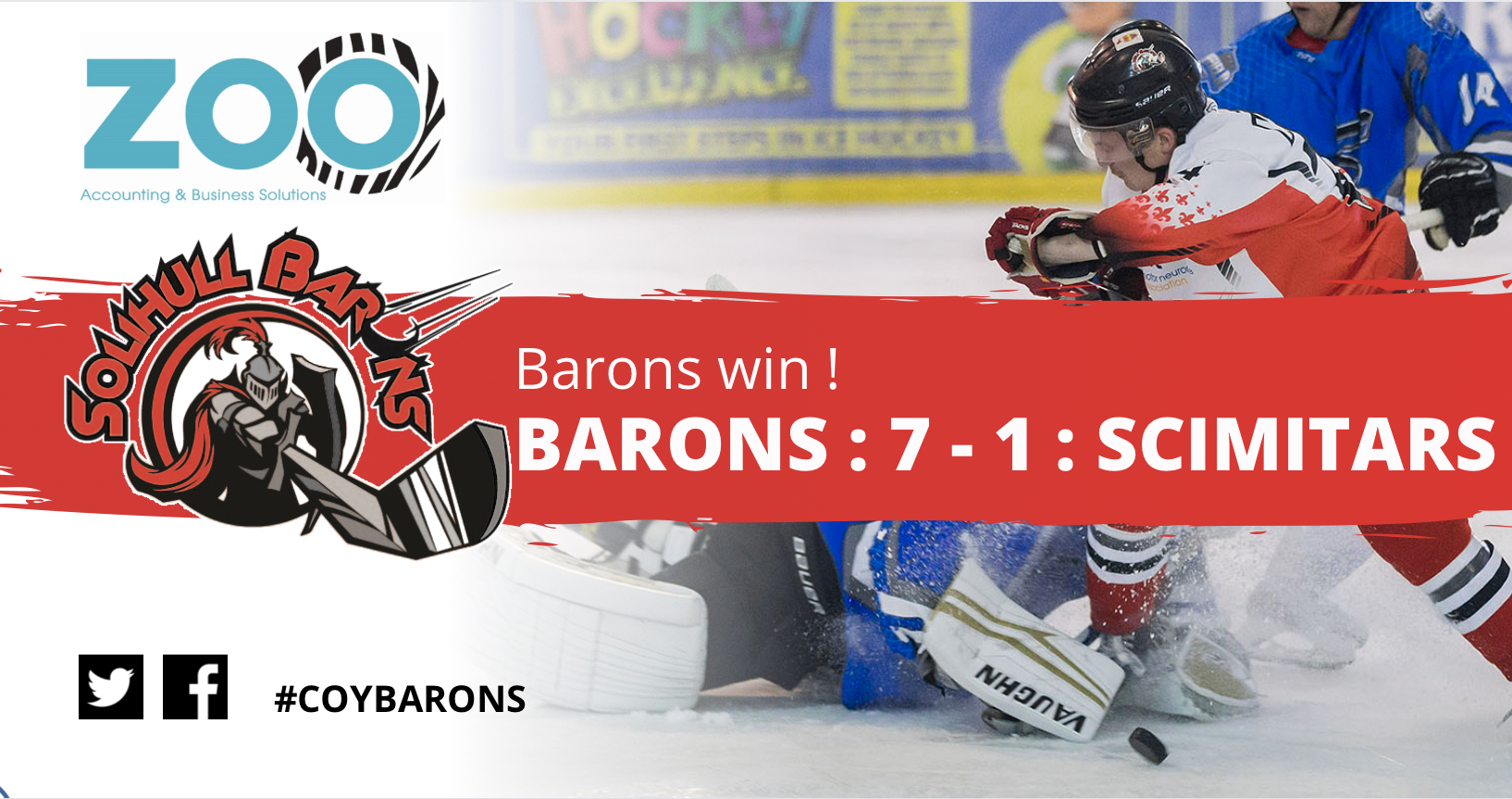 Barons swipe away Scimitars in confident display