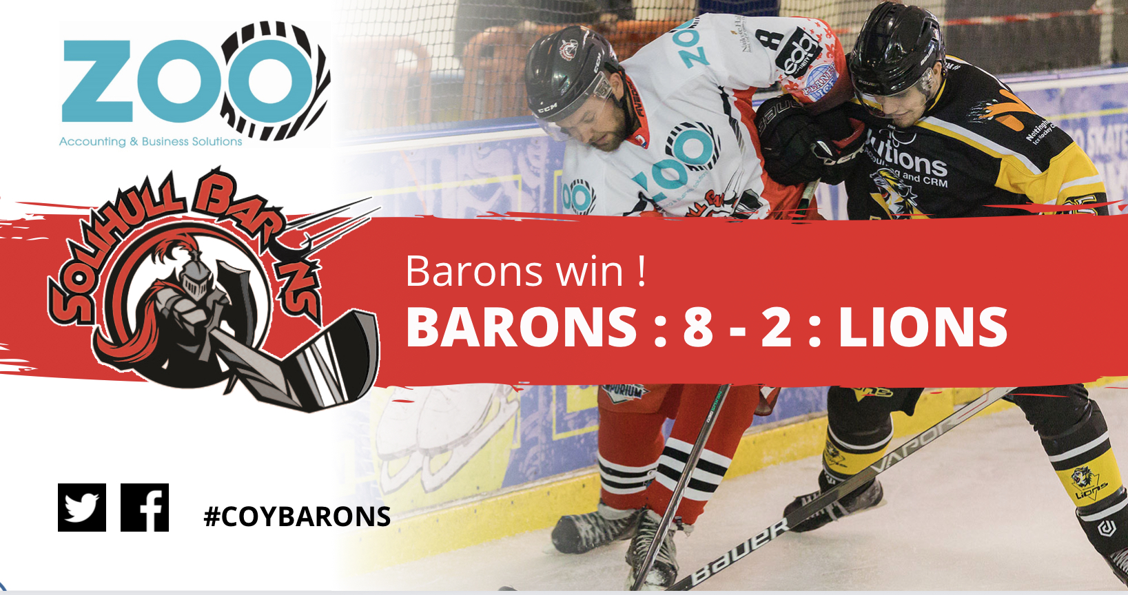 Barons sweep aside tamed Lions