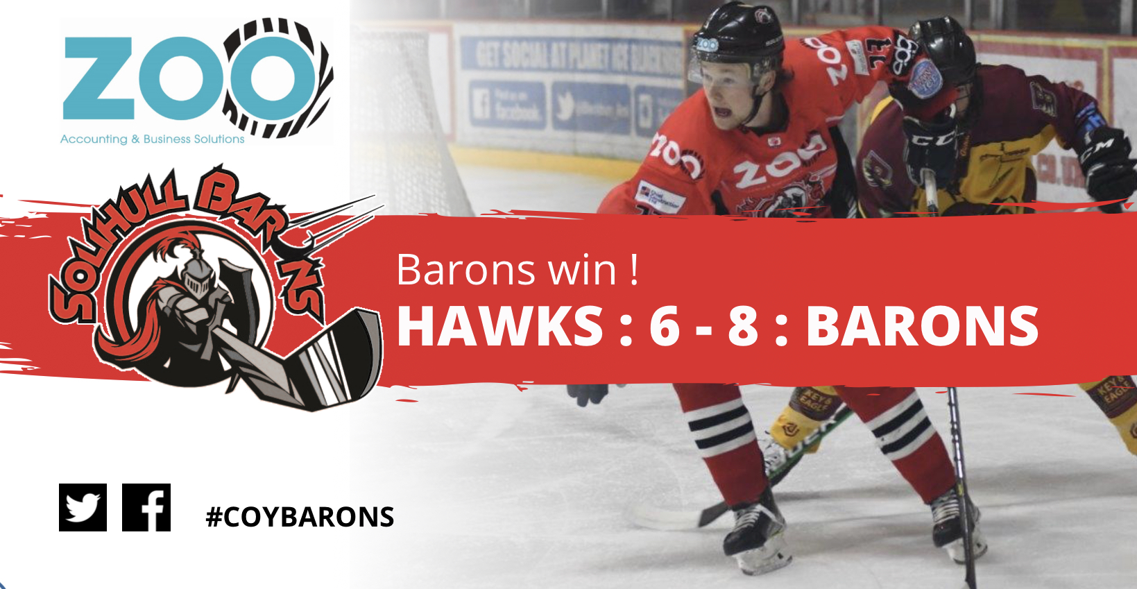 Barons pick up the points in Hawks encounter