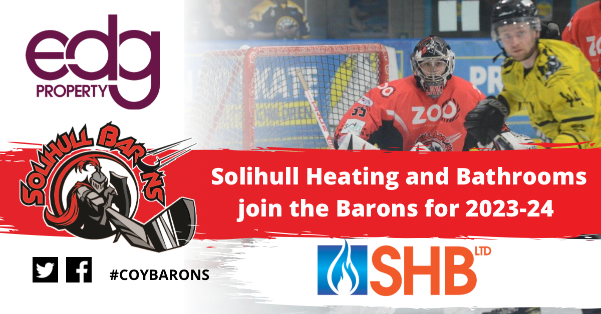 Solihull Heating and Bathrooms teams up with the Barons for 2023-24