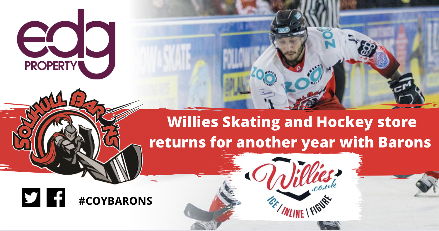 Willies Hockey and Skate Store Continues Support of Barons