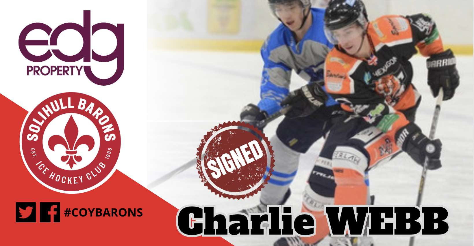 Charlie Webb switches to Barons