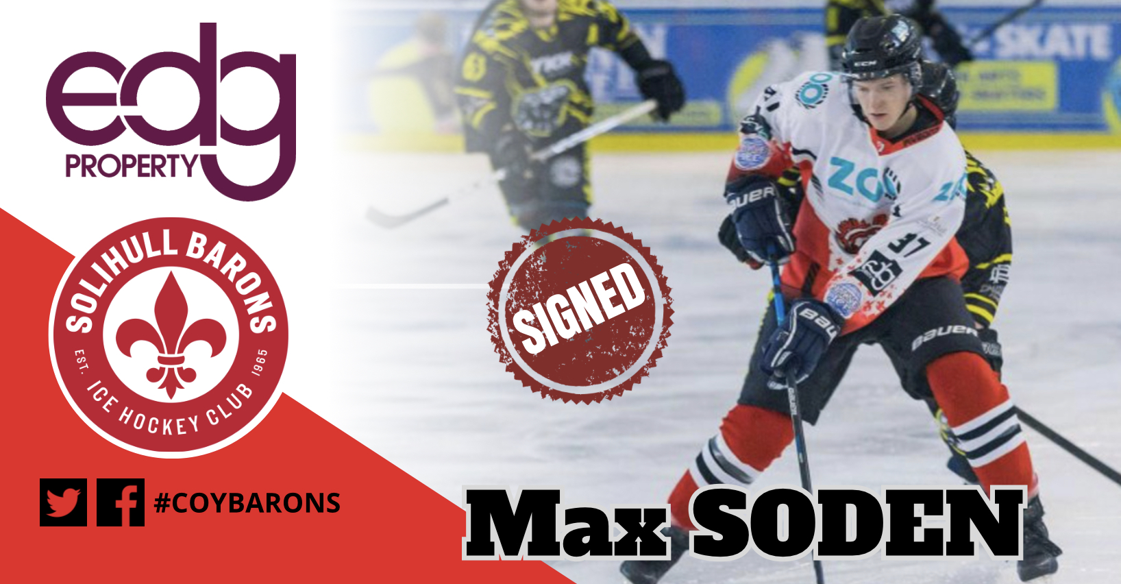 Max Soden to continue development with Barons