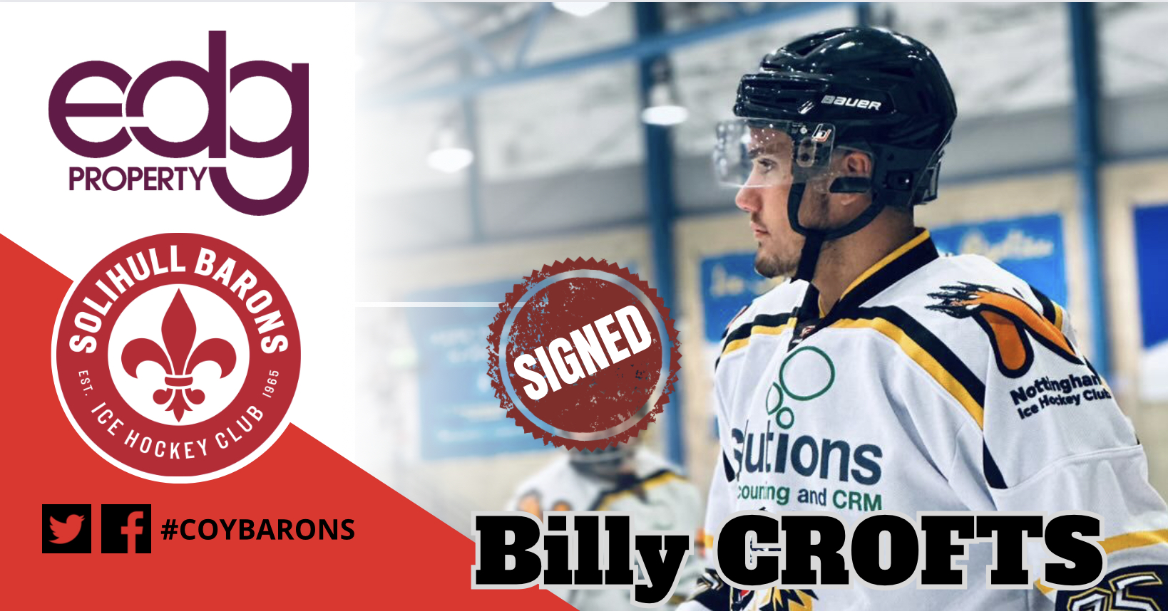 Billy Crofts takes up Barons offer