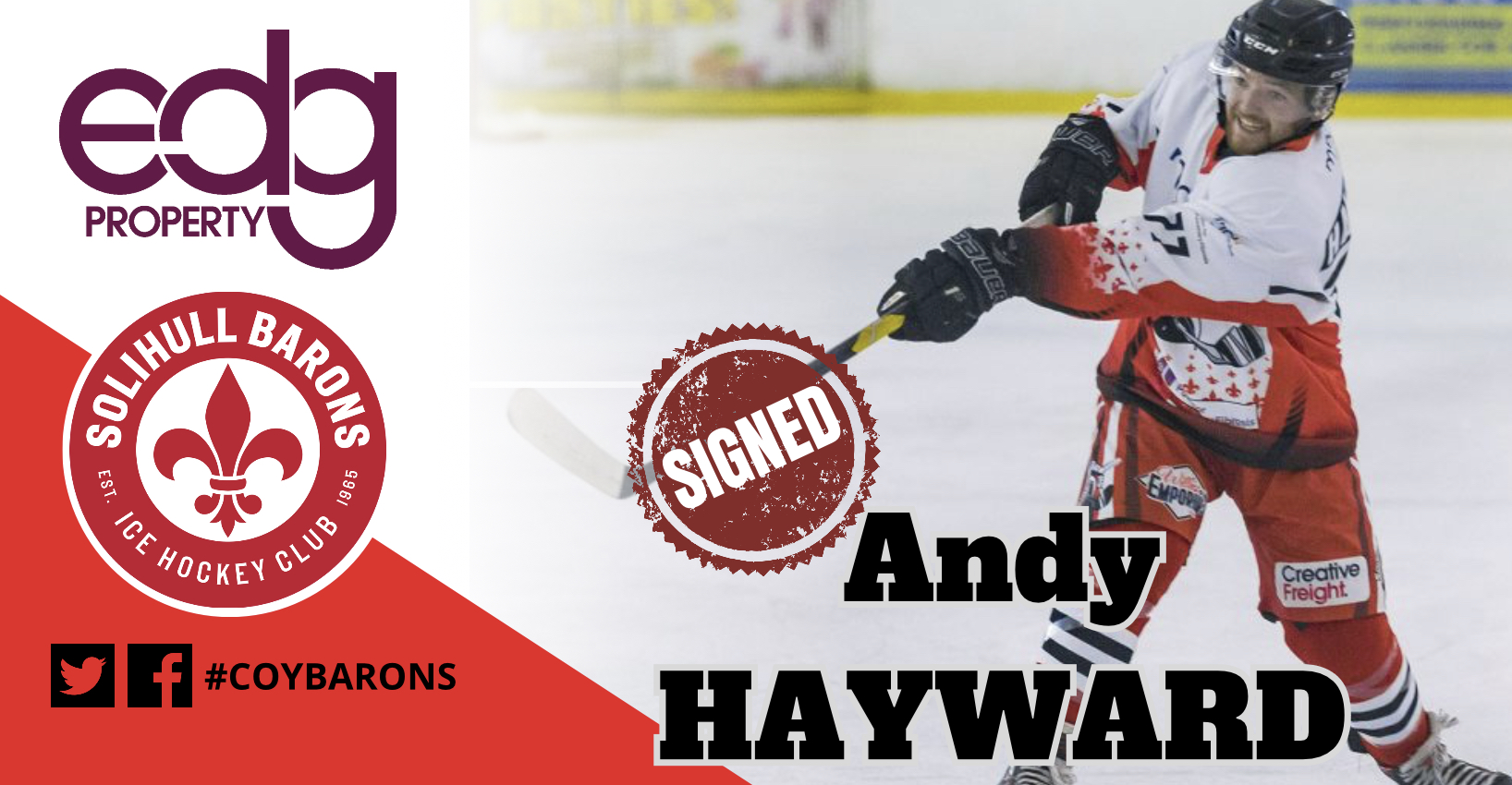 Andy Hayward returns for another year with Barons