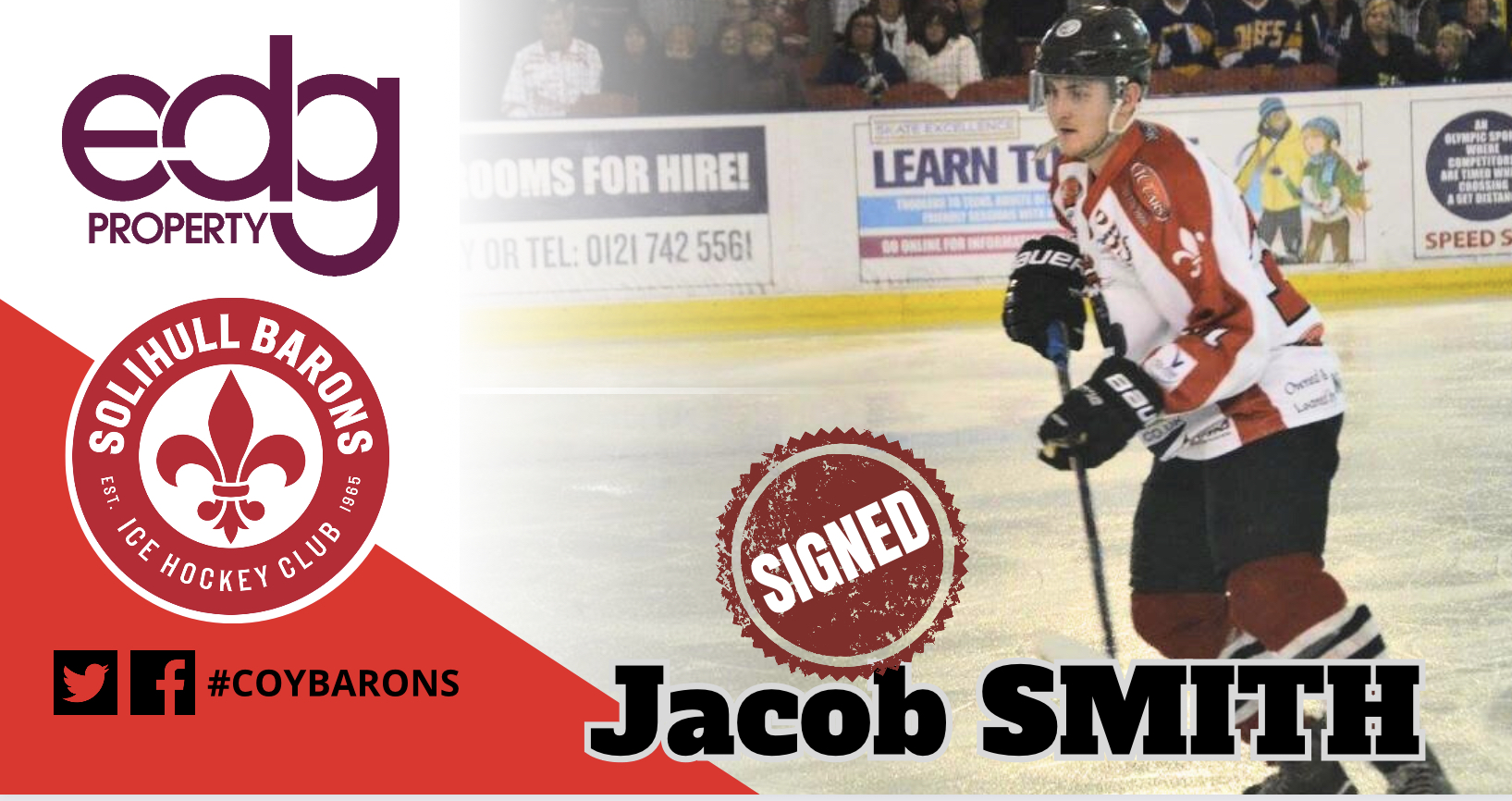 Jacob Smith returns to the Barons for 23/24