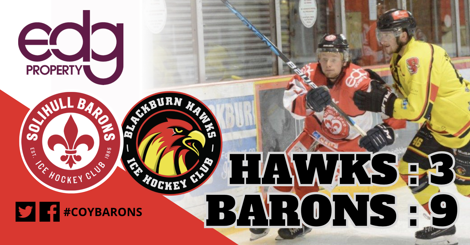 Barons go 2nd with comfortable Blackburn win