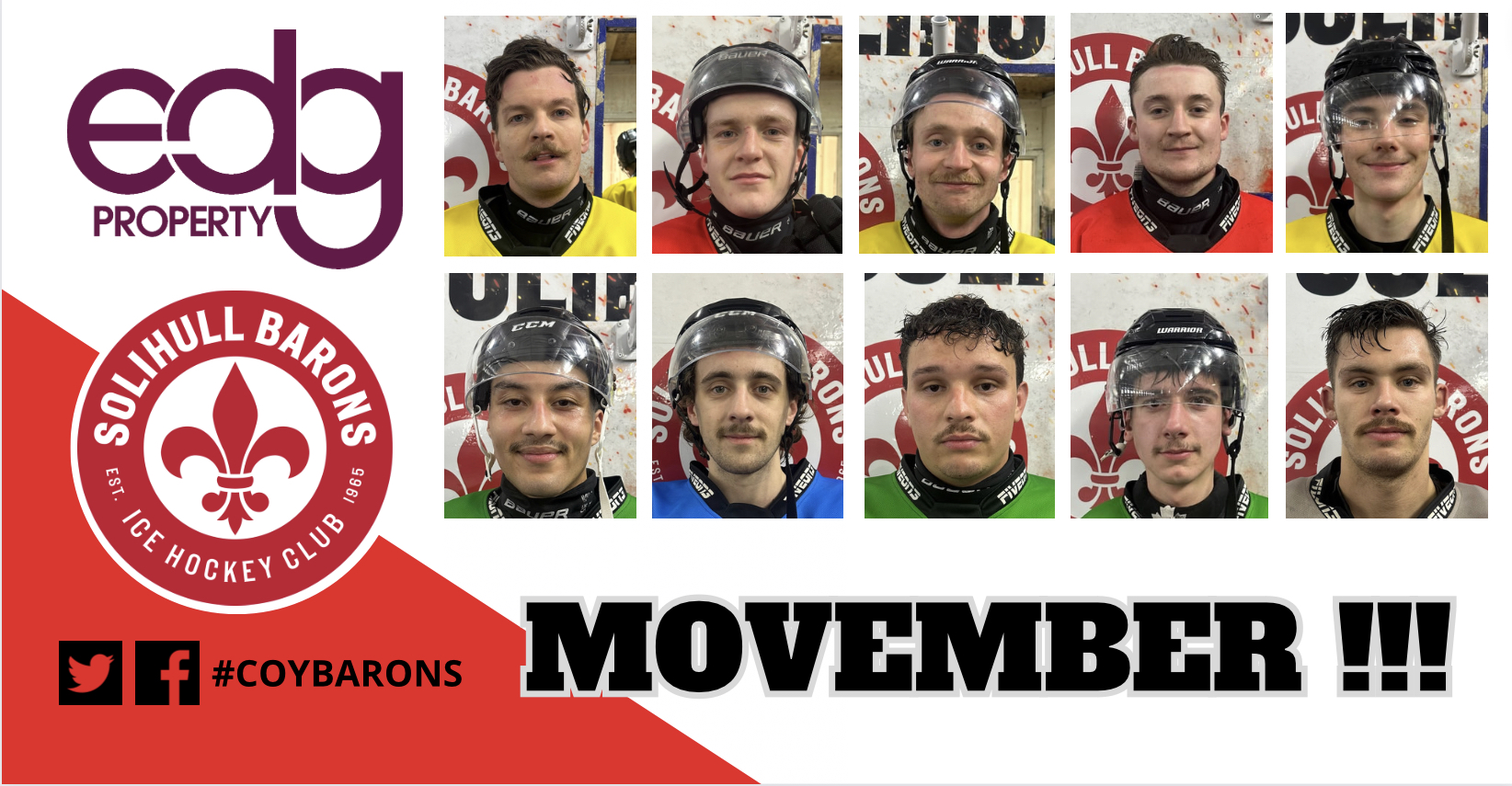 Barons let it grow for Movember