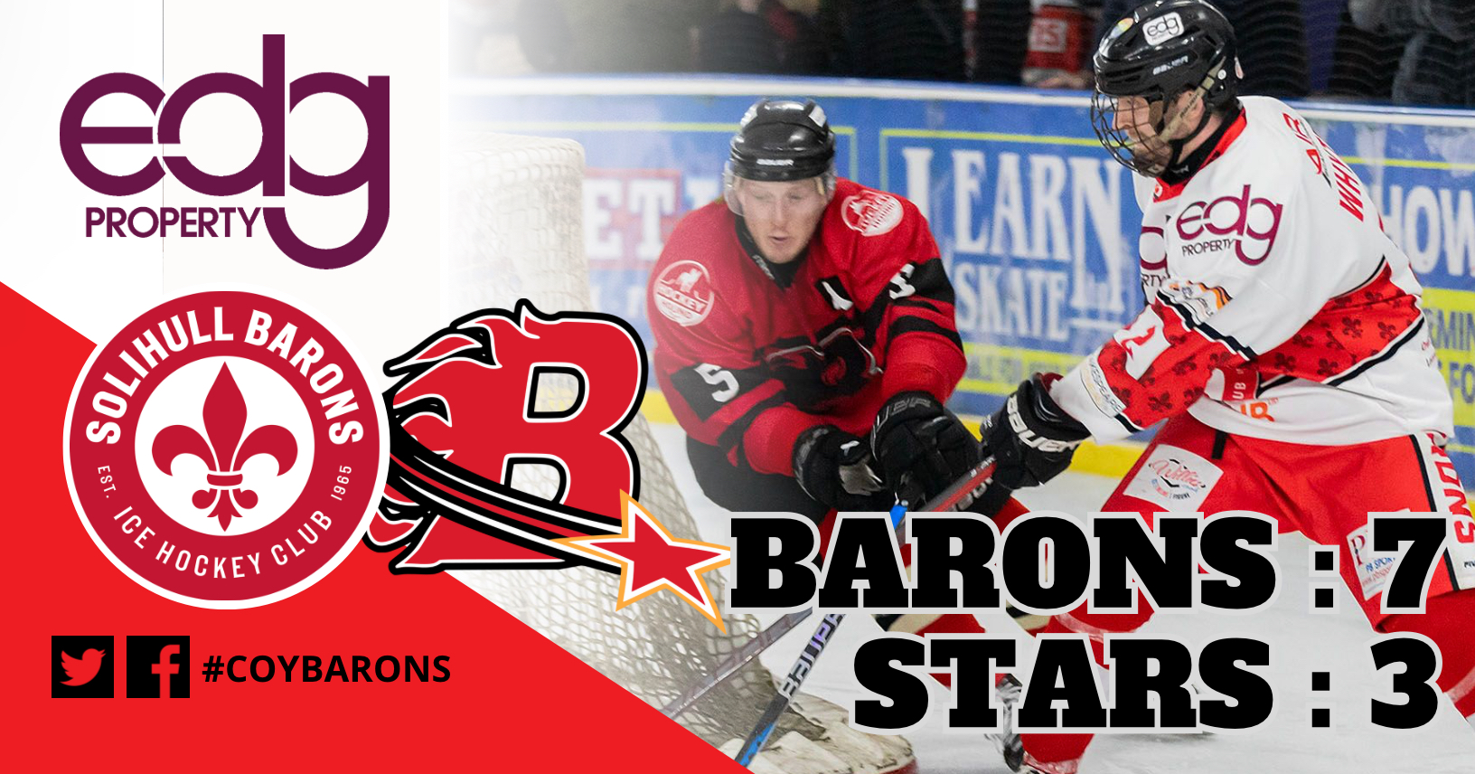 Barons squeeze out Stars in final period goal flurry