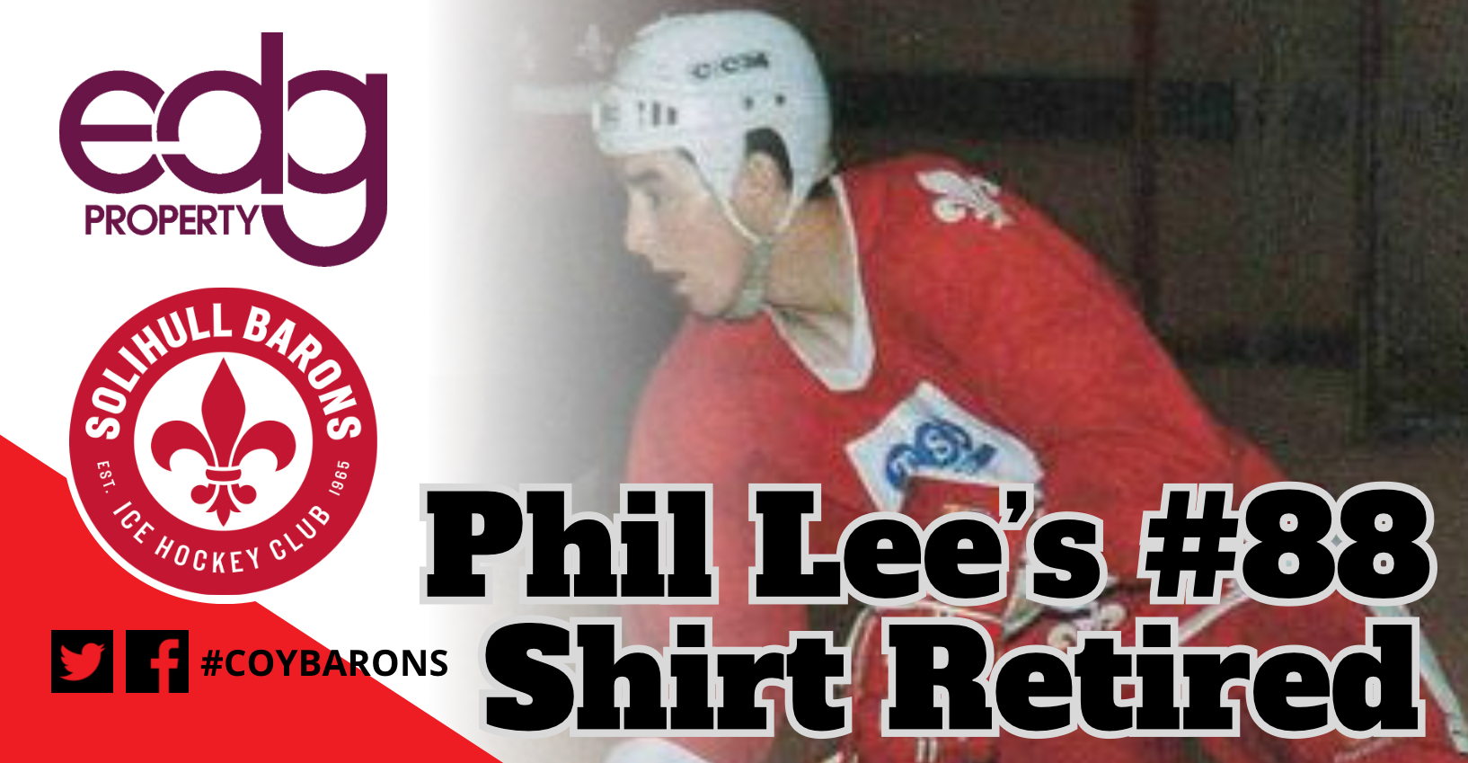 Barons retire Phil Lee’s 88 shirt