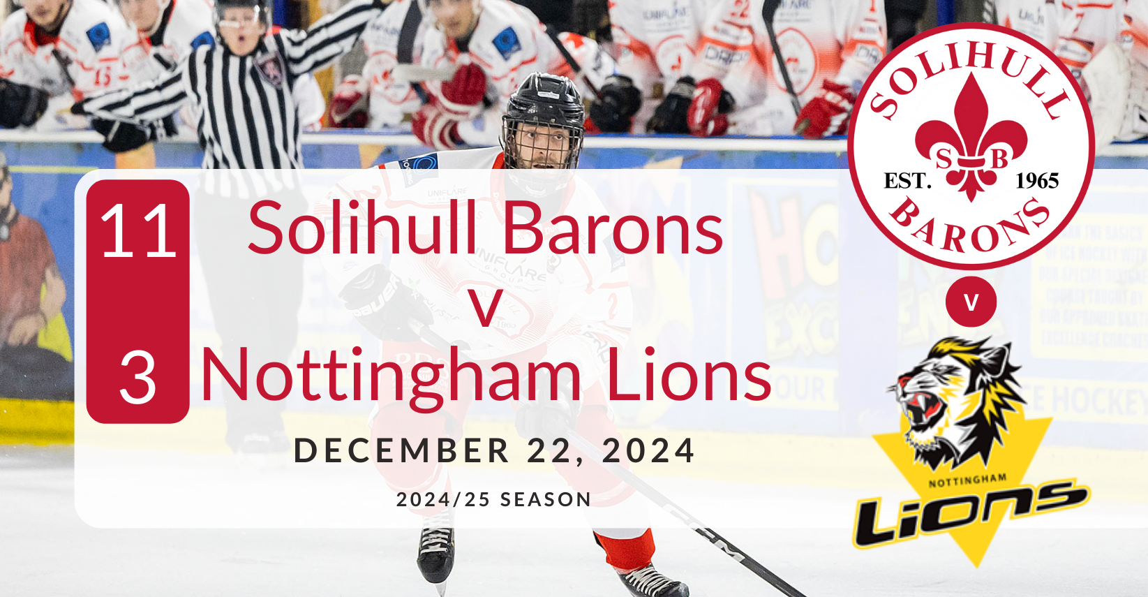 Solihull Barons – Nottingham Lions