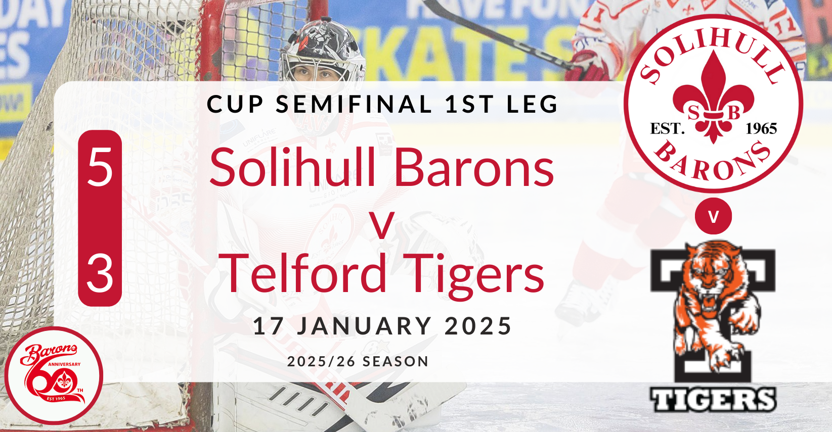 (Cup SF L1) Solihull Barons – Telford Tigers