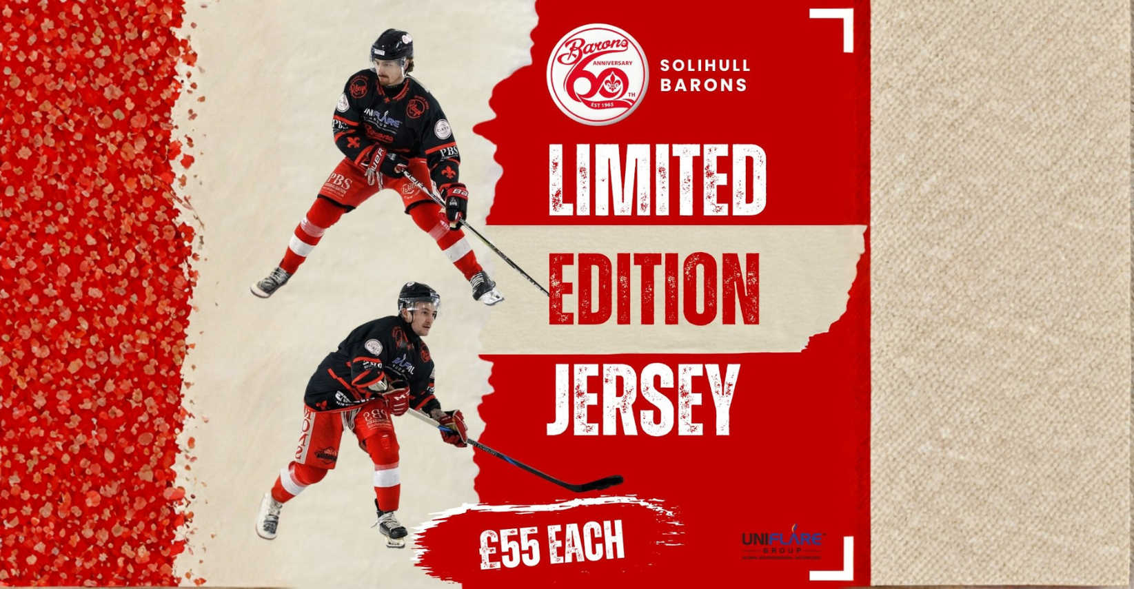 Six Decades of Barons – Limited Edition Warm‑Up Shirts!