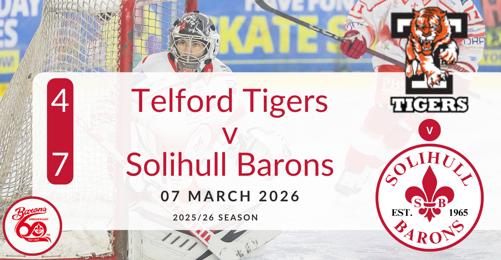 Telford Tigers v Solihull Barons