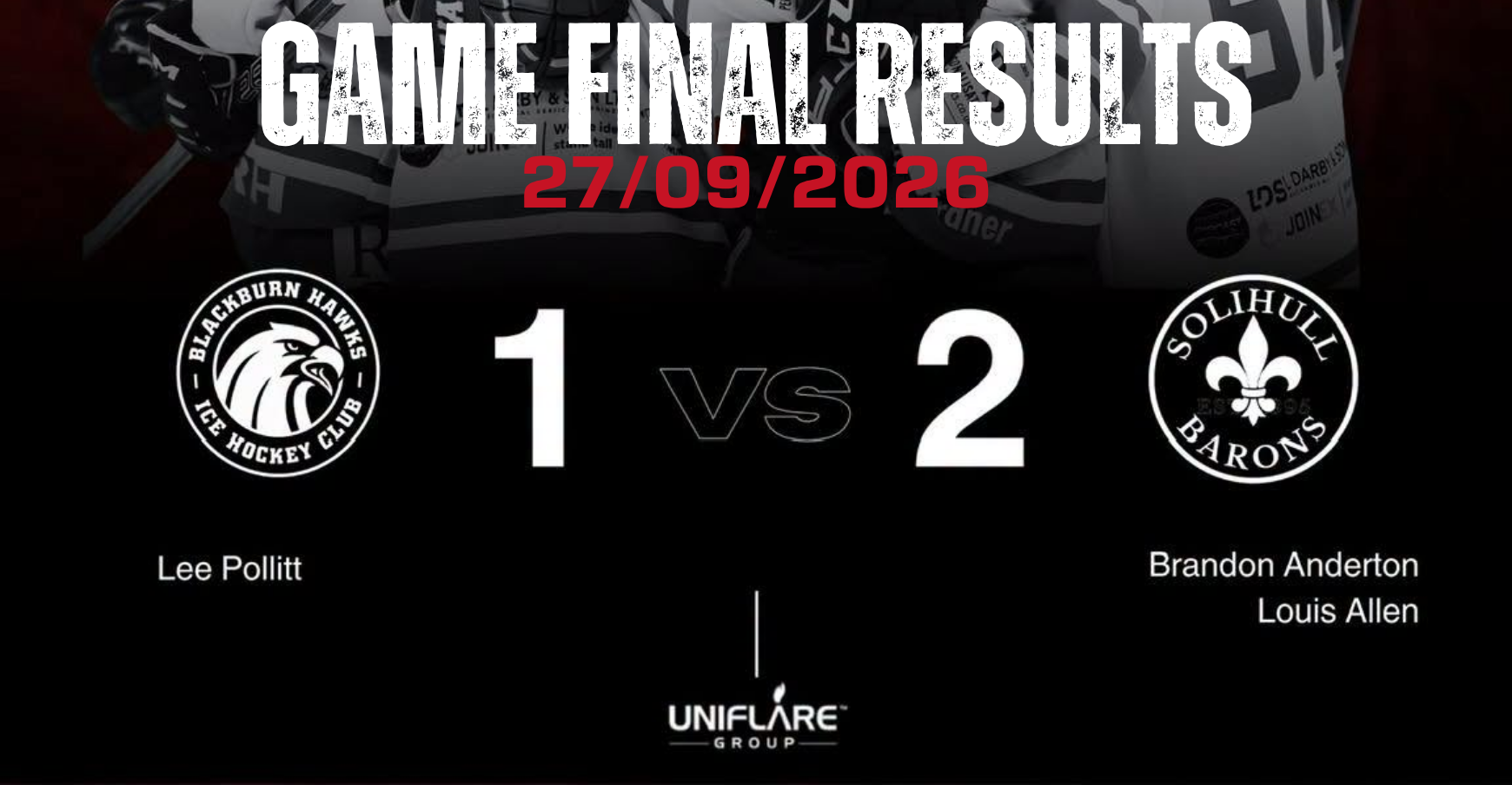 Blackburn Hawks vs Solihull Barons